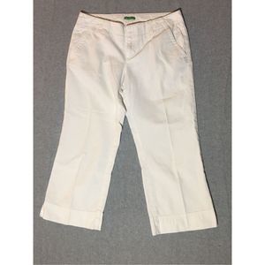 Lilly Pulitzer White Cropped Capris
